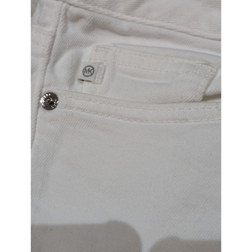 Michael Kors Women's 5 Pockets Skinny‎ White Jeans Size 12 - Picture 10 of 10